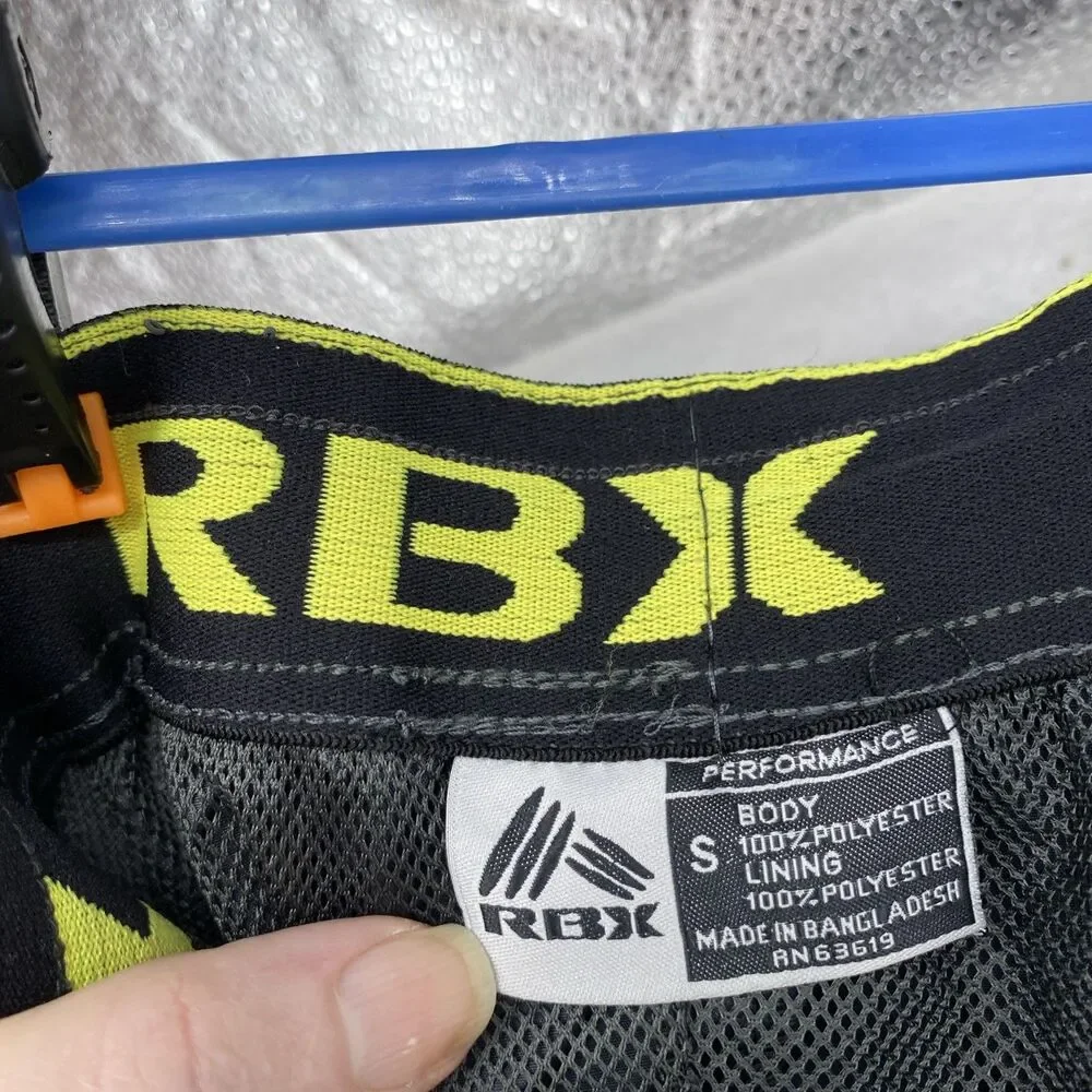 RBX Performance Men's Small Blue Track Pants Mesh Lined Orange Zipper Joggers S